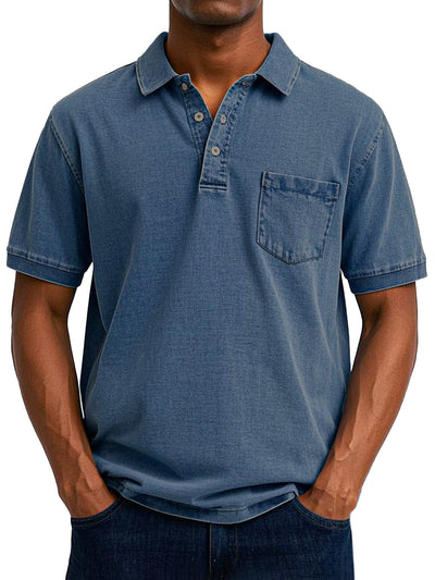 Benedykt – Męska koszulka polo w stylu vintage casual
