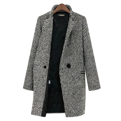 NINAURA | ELEGANCKI DŁUGI PŁASZCZ