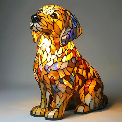 Kowalska™ – Duchowa Lampa z Motywem Golden Retrievera
