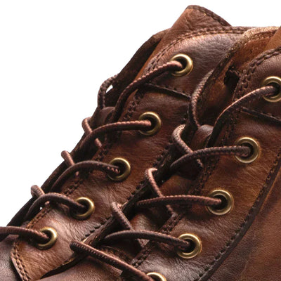 Mirosław - Męskie buty retro z oxkrągłym noskiem